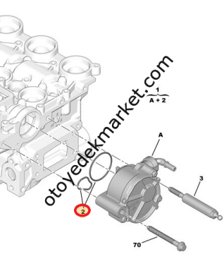 Peugeot 407 (2004-2011) 1.6 Hdi Vakum Pompası Conta Takımı (Orijinal)