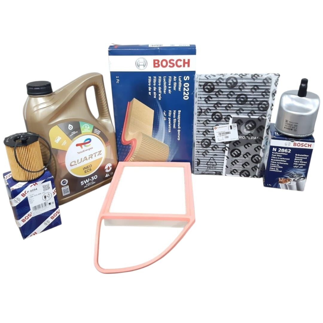 Citroen C4 (2011-2016) 1.6 HDI Euro5 Filtre Seti (Bosch) Ve 5w30 Motor Yağı