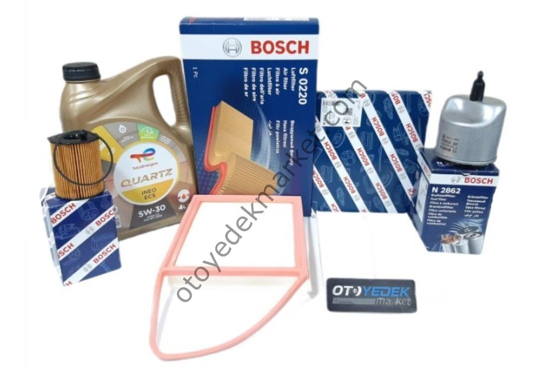 Peugeot 308 (2014-2015) 1.6 Hdi Euro 5 Filtre Seti +5w30 Motor Yağı (Bosch)