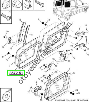 BOXER 1998-2003 KOLTUK KIZAĞI (ORJİNAL)