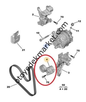 Citroen Berlingo (2018-2024) 1.5 Hdi Alternatör Gergi Rulmanı (Orijinal)