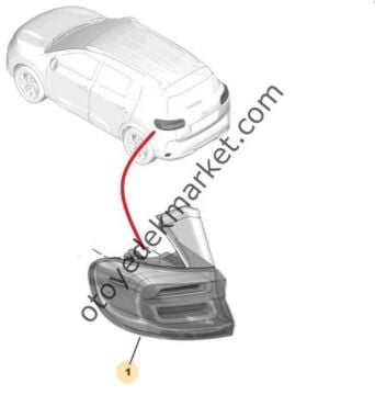 Citroen C5 Aircross (2019-2022) Sol Arka Stop Lambası (Orijinal)