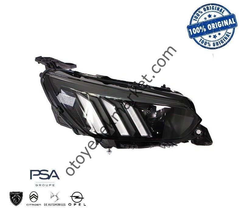 Peugeot 208 (2020-2023) Sağ Ön Full Led Far (Orijinal)