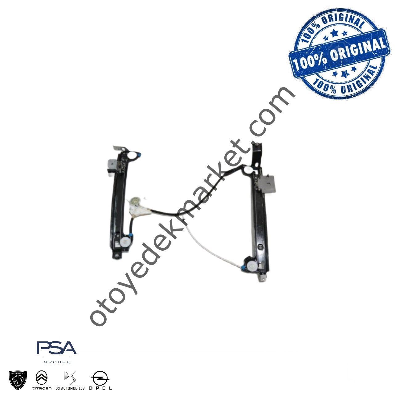 Peugeot 508 (2019-2023) Sol Ön Kapı Camı Mekanizması (Orijinal)