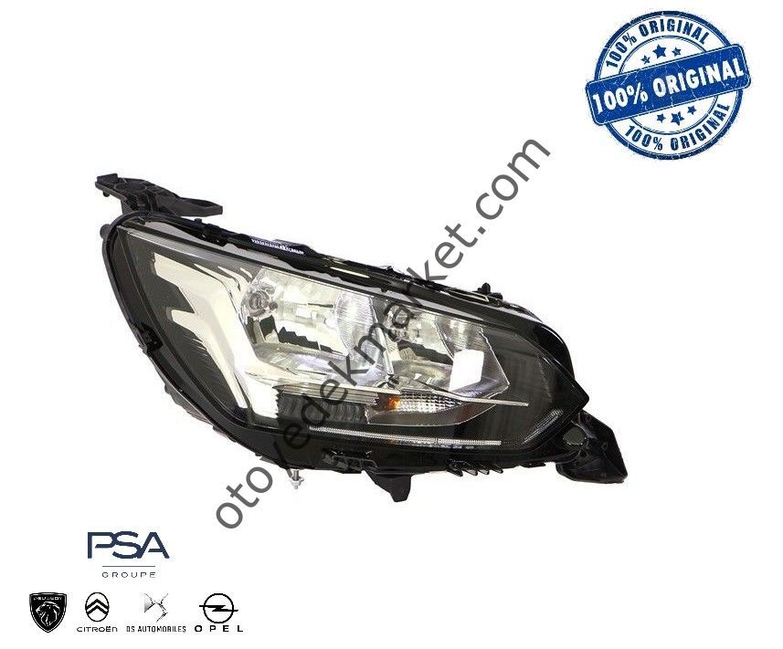 Peugeot 208 (2020-2023) Sağ Ön Halojen Far (Orijinal)