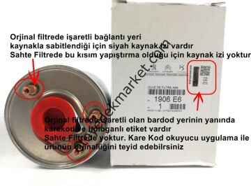 PEUGEOT 508 (2011-2015) 1,6 HDİ EURO 5 YAKIT FİLTRESİ (ORİJİNAL)