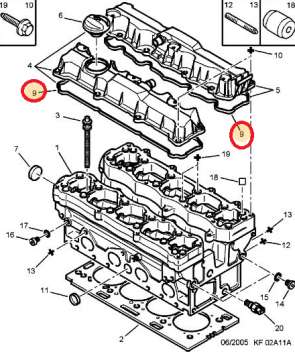 CİTROEN XSARA 1.6 16v BENZİNLİ SUBAP KAPAK CONTASI (ORİJİNAL)