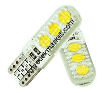 Ampul Park Ledi 12V Yellow T10 - SMD 5050
