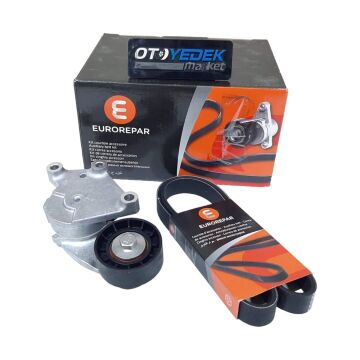 Peugeot 308 (2008-2010) 1.6 Hdi Alternatör Gergi Rulmanı Ve V Kayış Kiti (Orijnal Eurorepar)