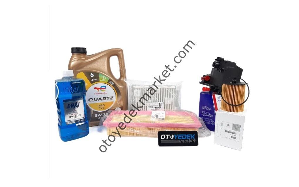 PEUGEOT 207 (2006-2012) 1.6 HDI FİLTRE SETİ 5W30 YAĞLI (İTHAL)