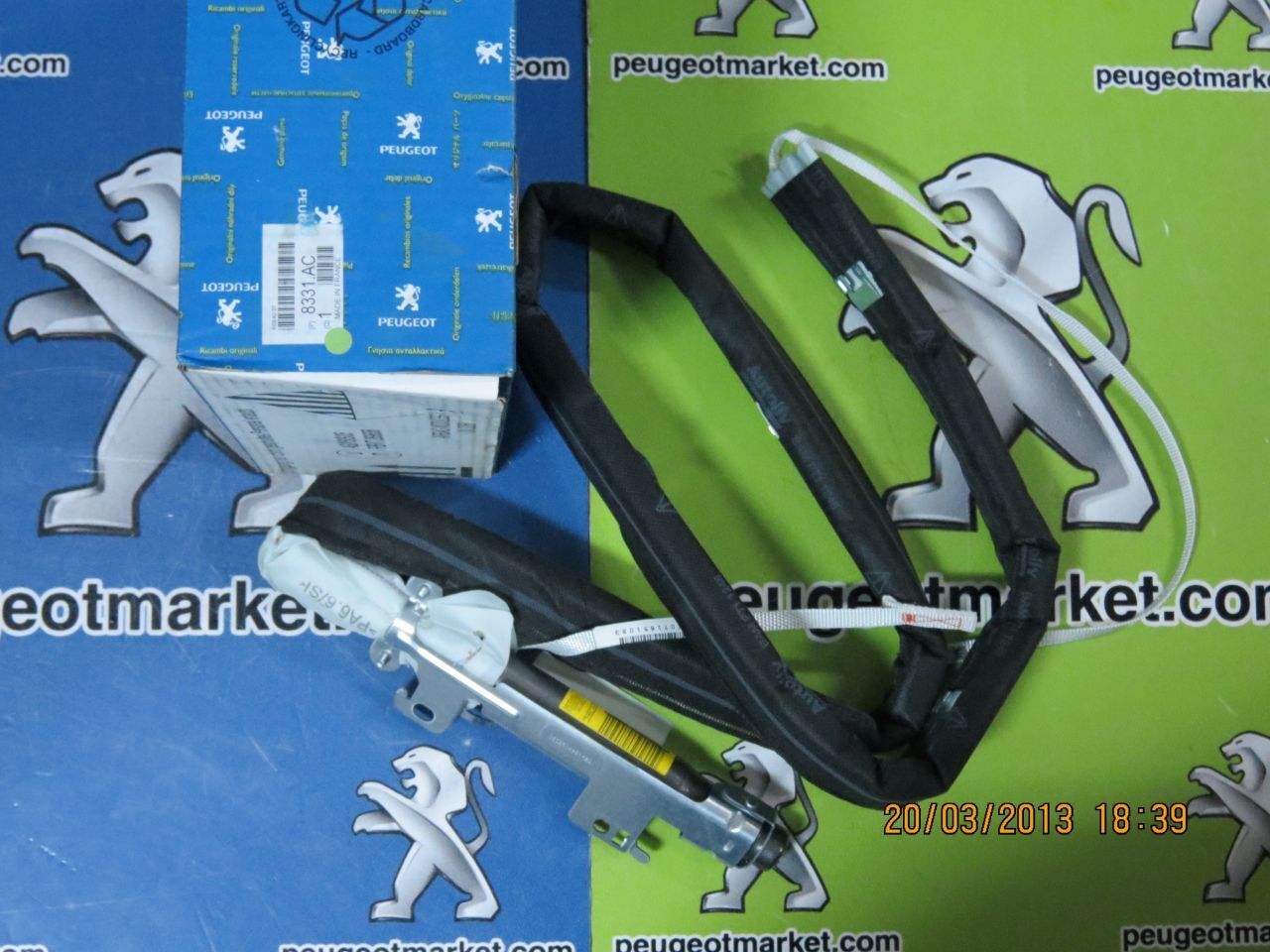 Peugeot 407 (2004-2011) Tavan Perde Hava Yastığı Sağ Taraf (Orijinal)