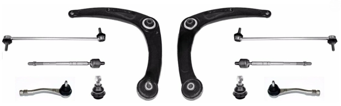 PEUGEOT 308 (2008-2014) Ön Takım Seti (DELPHİ) 2ad Salıncak,2ad Z Rot,2ad Rotil,2ad Rot başı,2ad Rot mili