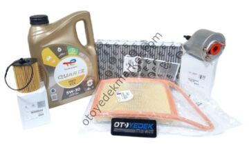 Peugeot 3008 1,6 Hdi (2011-2014) Filtre Seti Karbon Polenli (Orijinal) Ve 5W30 Motor Yağ