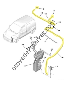 Citroen C3 (2003-2010) Koltuk Yatırma Kolu Sol Taraf