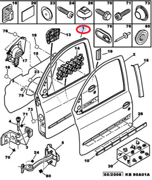 PEUGEOT 206 (1999-2012)  5K ÖN KAPI SAĞ (İTHAL)