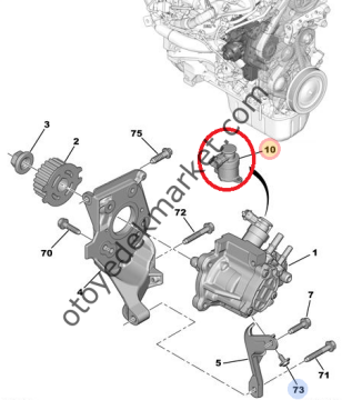 Peugeot 2008 (2013-2016) 1.4 Hdi ve 1.6 Hdi Mazot Pompa Müşürü (İthal)