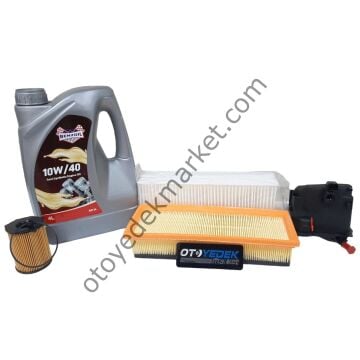 Peugeot Partner Teepe (2008-2011) 1.6 Hdi Filtre Seti (İthal) + 10w40 Motor Yağ