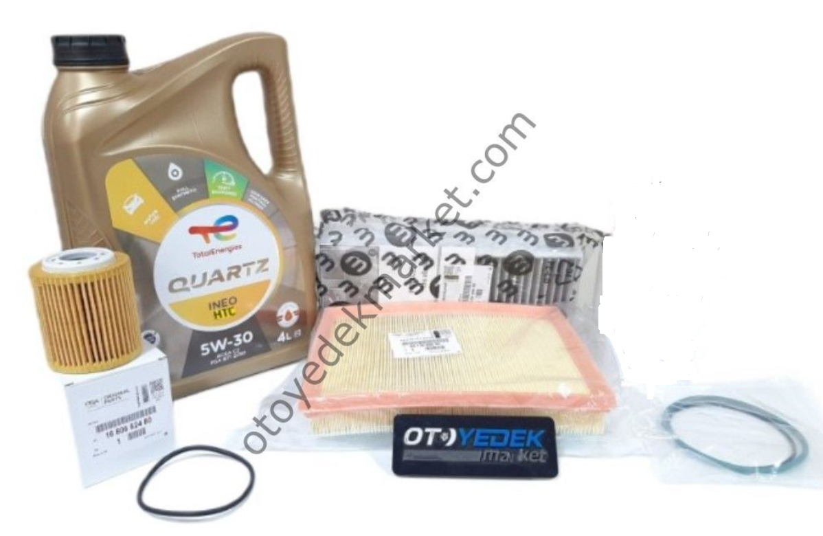 Peugeot 2008 (2020-2024) 1.5 Blue Hdi Filtre Seti (Mazot Filtresiz) + 5w30 Htc Yağ (Orijinal)