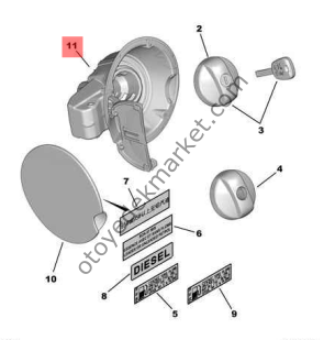 Peugeot 207 (2006-2012) Depo Boğaz Bakaliti (Orijinal)