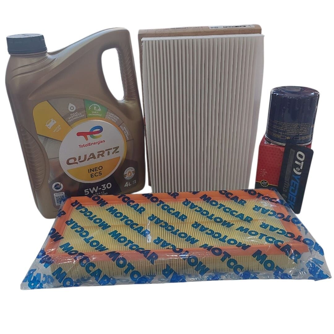 Citroen C3 Aircross (2020-2024) 1.2 Benzinli Filtre Seti Ve 5w30 Motor Yağı (İthal)