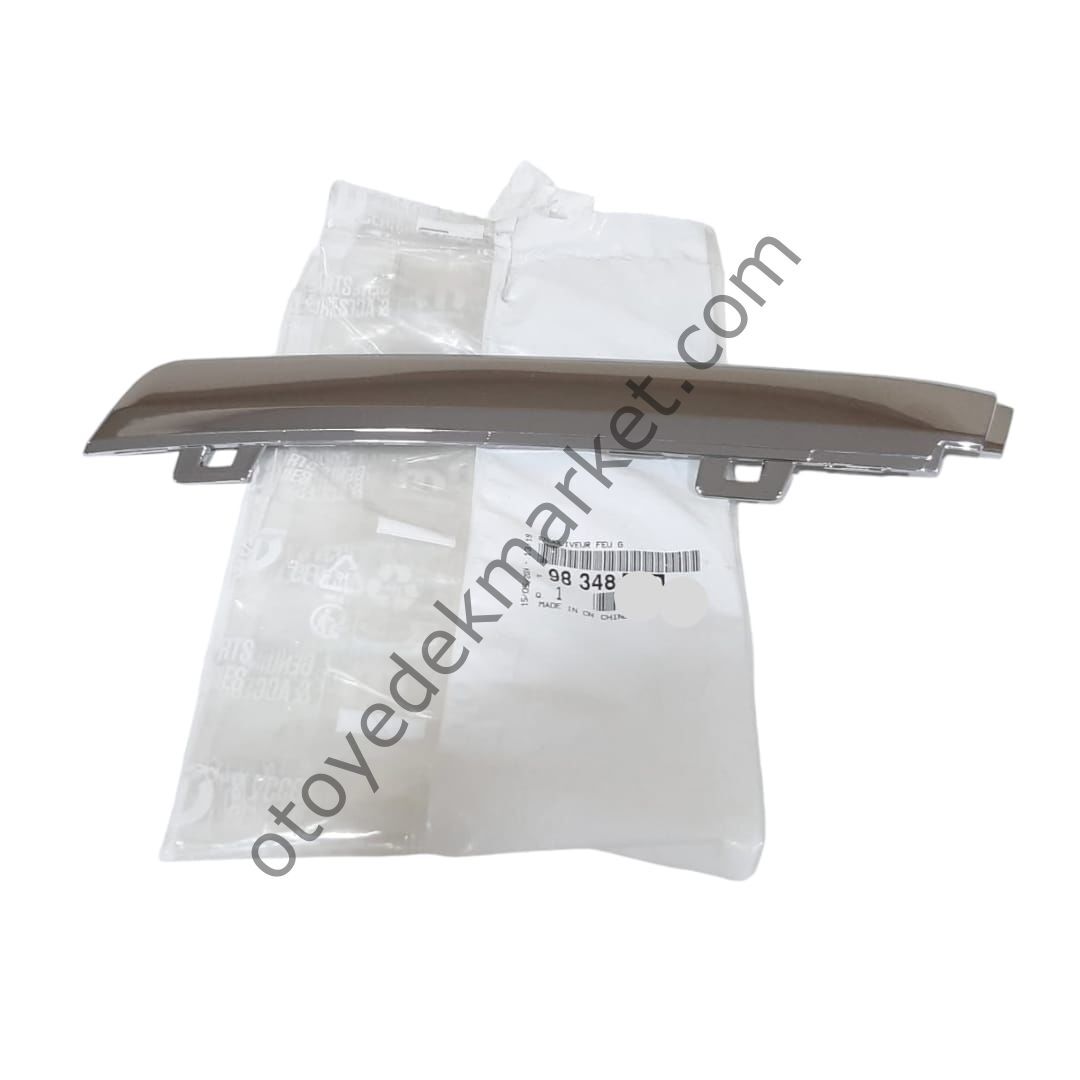 Citroen C4 X (2021-2024) Ön Tampon Sol Lamba Çıtası (Krom Gri Renginde) (Orijinal)