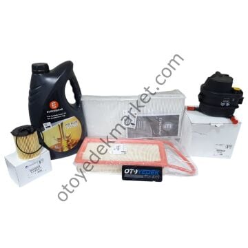 Peugeot 207 (2006-2012) 1.4 Hdi Filtre Seti (Orijinal) Ve 5w30 Eurorepar Motor Yağ