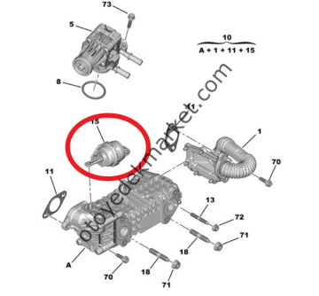 Citroen C-Elysee (2018-2024) 1.5 Blue Hdi Egr By Pass Aksiyoneri / Motoru (Orijinal)