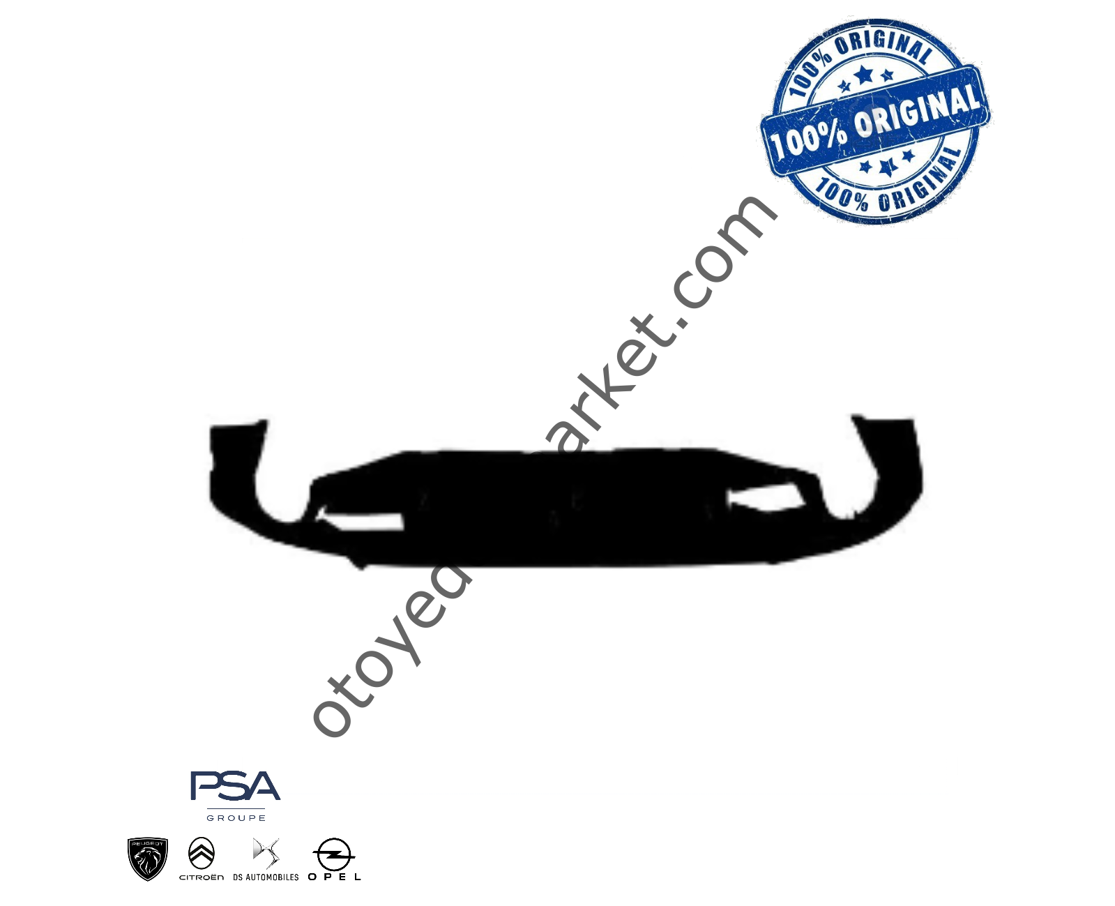 Peugeot 508 (2019-2023) Arka Tampon Alt Eteği / Difüzör Spoyleri (Orijinal)