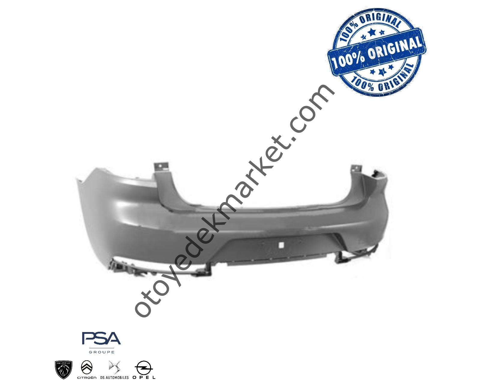 Peugeot 508 (2019-2023) Arka Tampon (Orijinal)