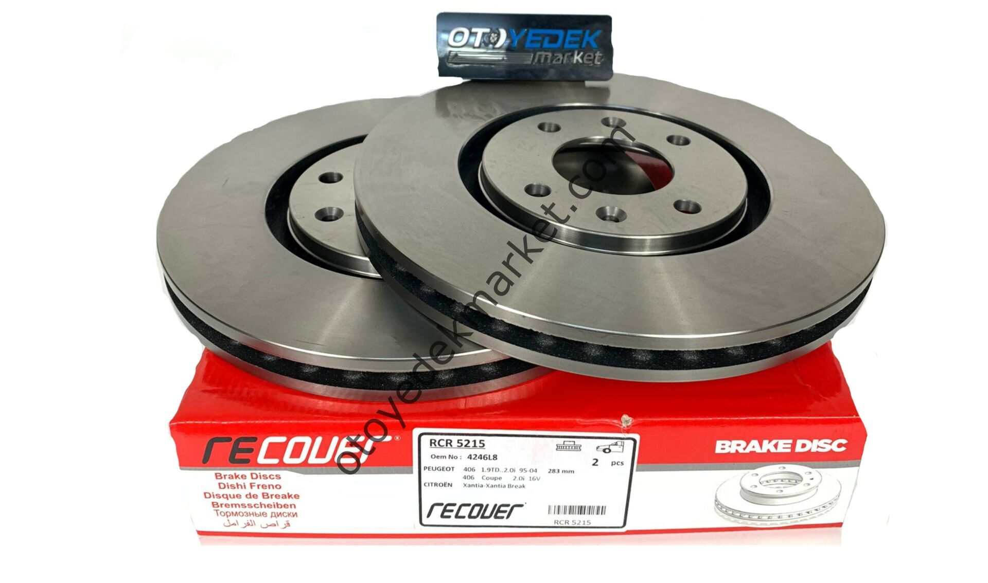 Peugeot 406 (1994-2004) Ön Fren Disk Takımı (Recover)