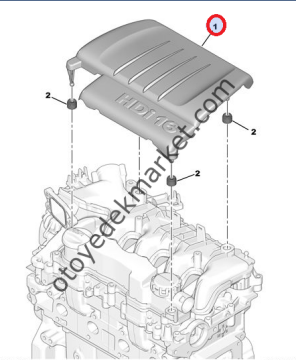 Peugeot 308 (2008-2011)  1,6 Hdi Motor Üst Kapağı (Orijinal)