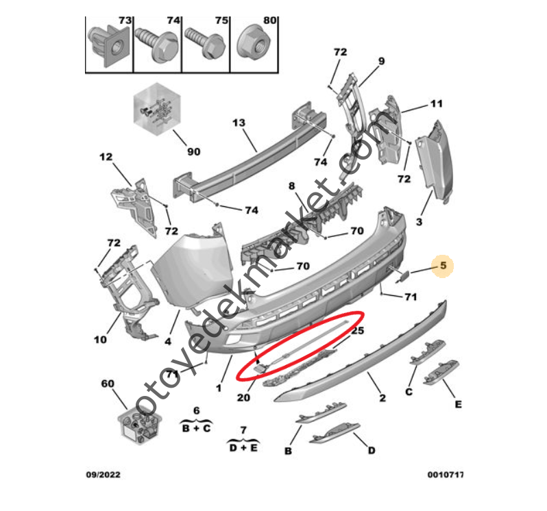 Peugeot 3008 (2016-2023) Bagaj Açma Modül Beyni (Orijinal)