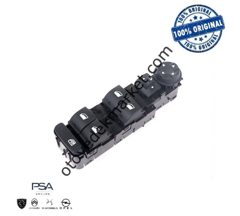 Peugeot Rifter (2019-2024) Sol Ön Cam Açma Düğme Grubu (Orijinal)