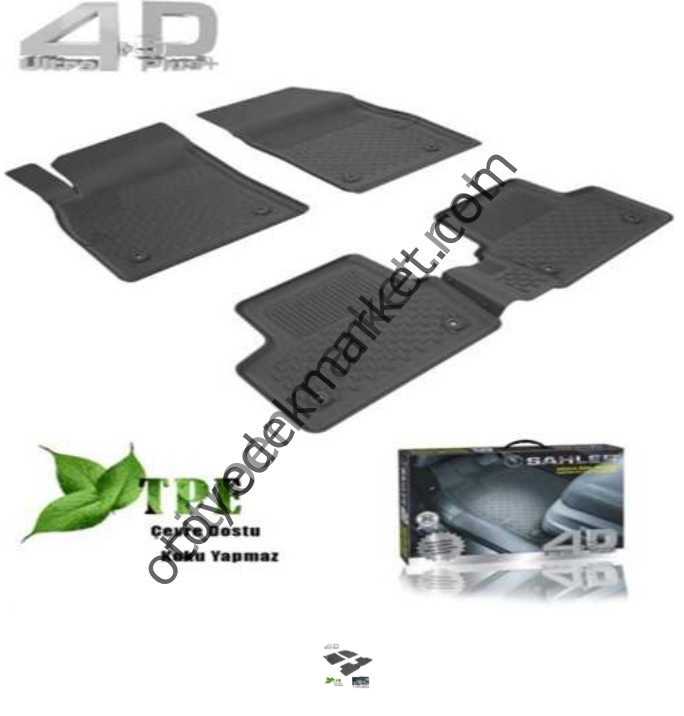 PARTNER TEPEE 4D HAVUZLU PASPAS TAKIMI 4 ADET