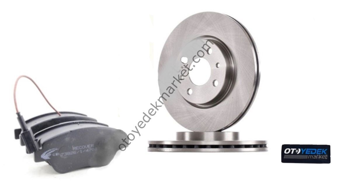 PEUGEOT BİPPER (2008-2013) 1.4 HDİ ÖN FREN BALATA VE FREN DİSK TAKIMI (RECOVER)