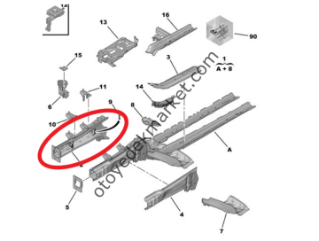 Peugeot 3008 (2016-2023) Şasi Ön Sağ Kolu (Orijinal)