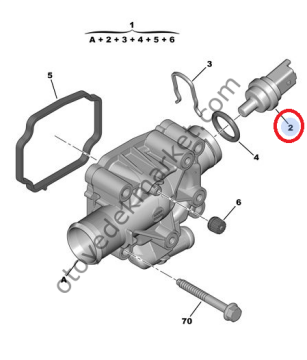 Citroen C2 (2003-2009) 1.6 16v Benzinli Hararet Müşürü (Facet)