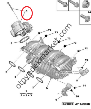 PEUGEOT 308 1,6 VTİ BENZİNLİ GAZ KELEBEK KUTUSU (VDO)