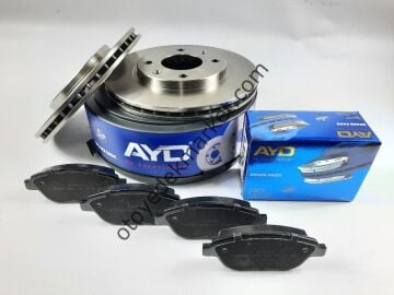 Citroen C3 ve DS3 (2003-2016) Ön Fren Disk Takımı ve Ön Fren Balata Takımı (Ayd)