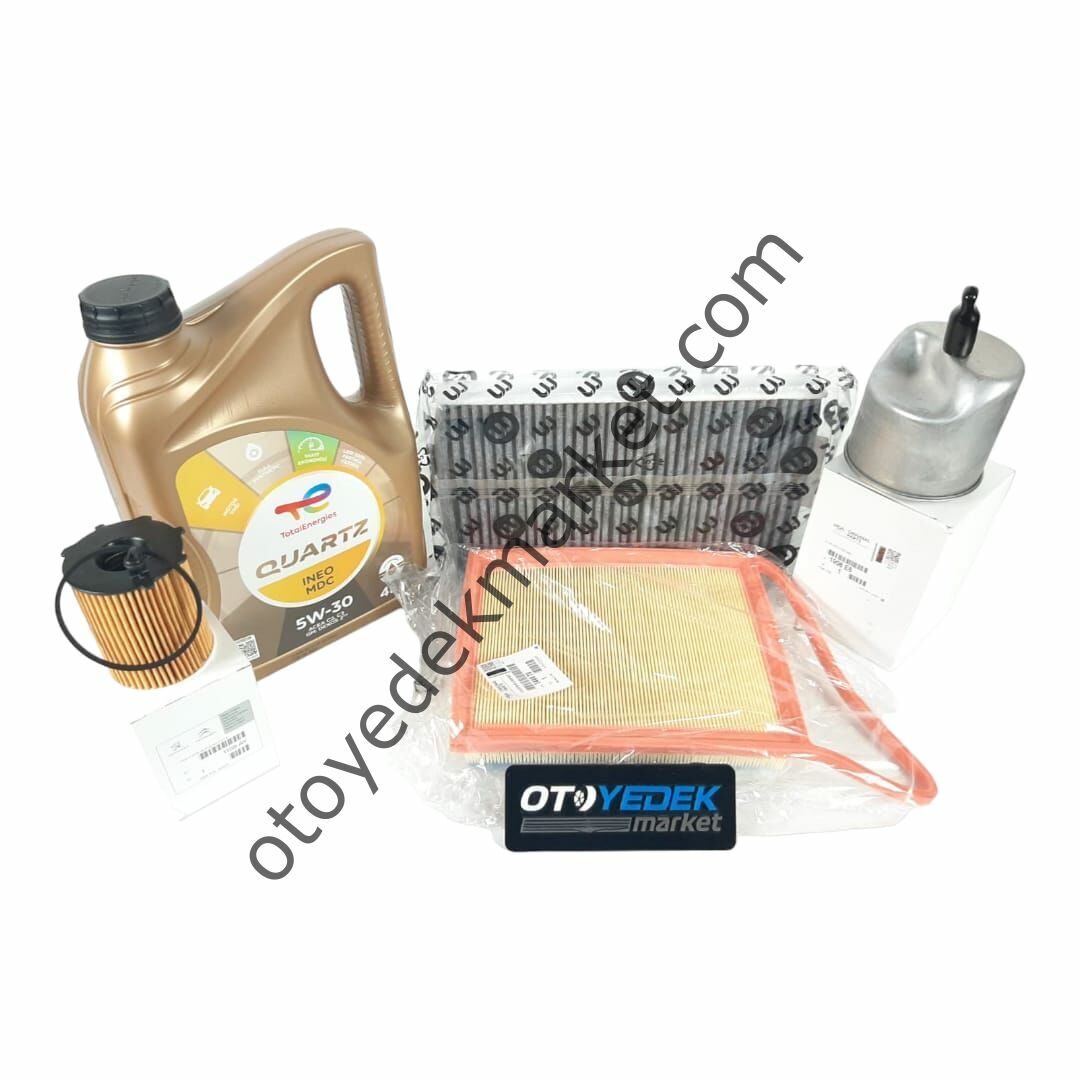 Peugeot 308 (2014) 1.6 Hdı Euro5 Karbon Polenli Filtre Bakım Seti + 5w30 Yağ (Orijinal)