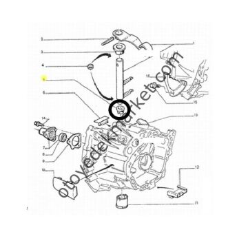 Peugeot 406 (1996-2004) Debriyaj Çatal Burcu (Orijinal)