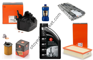 PEUGEOT 407 (2004-2012) 1.6 HDİ FİLTRE BAKIM SETİ + 5W40 YAĞ (EUROREPAR ORJİNAL)