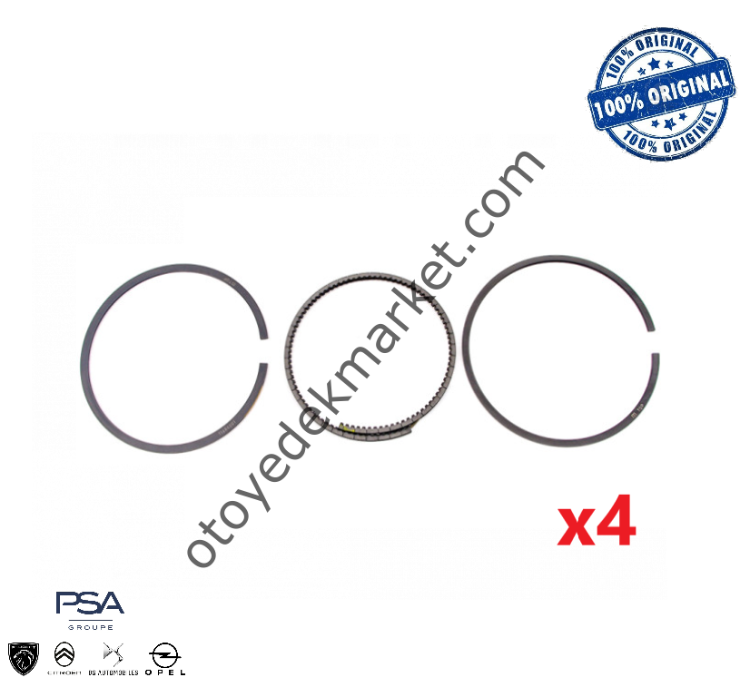 Peugeot Rifter (2018-2024) 1.5 BlueHdi Piston Segmanı Takımı (Orijinal)