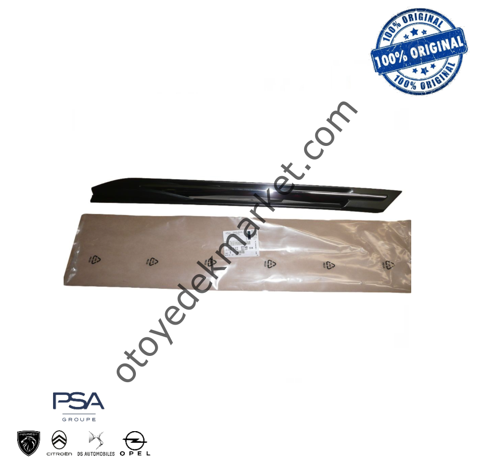 Peugeot 3008 (2016-2024) Sol Ön Çamurluk Çıtası, Krom (Orijinal)