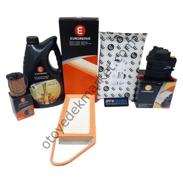 Peugeot 307 (2003-2009) 1.4 Hdı  Filtre Seti Ve 5w30 Motor Yağ (Orijinal Eurorepar)