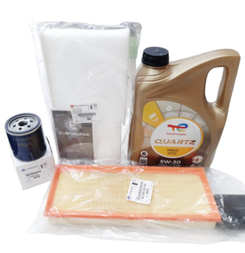 Citroen C3 (2017-2024) 1.2 Benzinli Filtre Bakım Seti + 5W30 Htc Yağ (Orijinal)