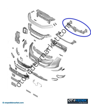 Peugeot 508 (2019-2023) Ön Tampon Demiri (Orijinal)