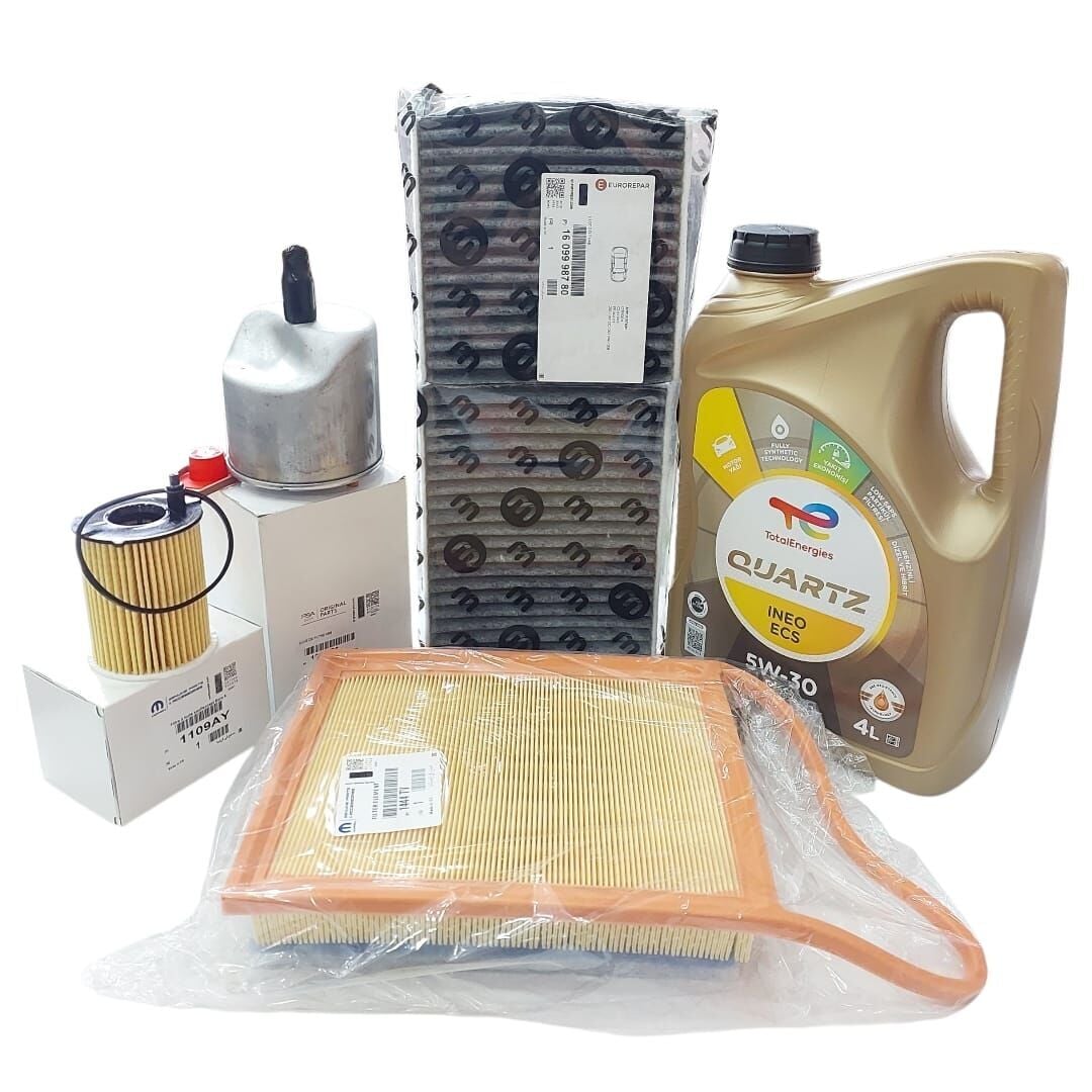 Peugeot 208 (2012-2016) 1.4 Ve 1.6 Hdi Filtre Bakım Seti+5w30 Yağ (Orijinal)