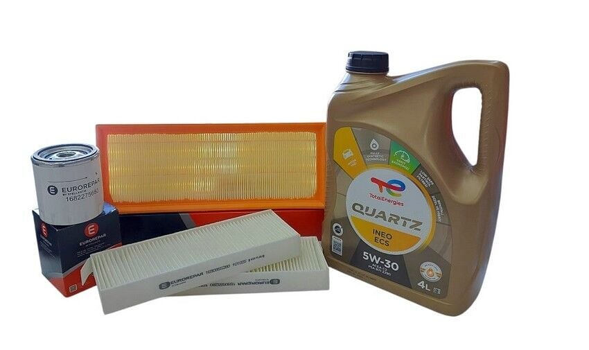 Citroen C4 (2021-2024) 1.2 Benzinli Filtre Seti ve Motor Yağı (Eurorepar Orijinal)