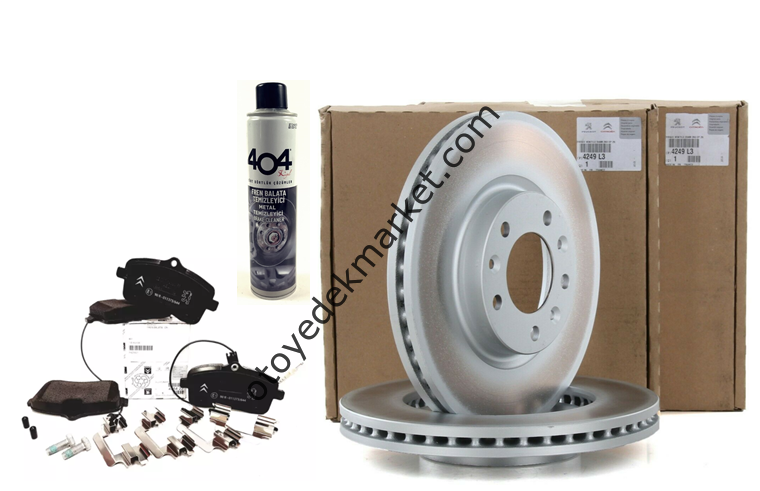 PEUGEOT 407 (2004-2011) 1.6 HDI ve 2.0 HDI ÖN FREN DİSK ve BALATA SETİ (ORJİNAL)